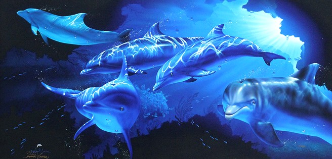 クリスチャン・リース・ラッセンの絵画作品　タイトルは、フィフス ディメンション
